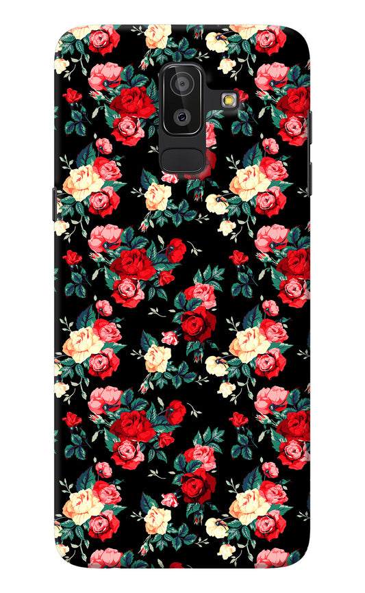 Rose Pattern Samsung J8 Back Cover