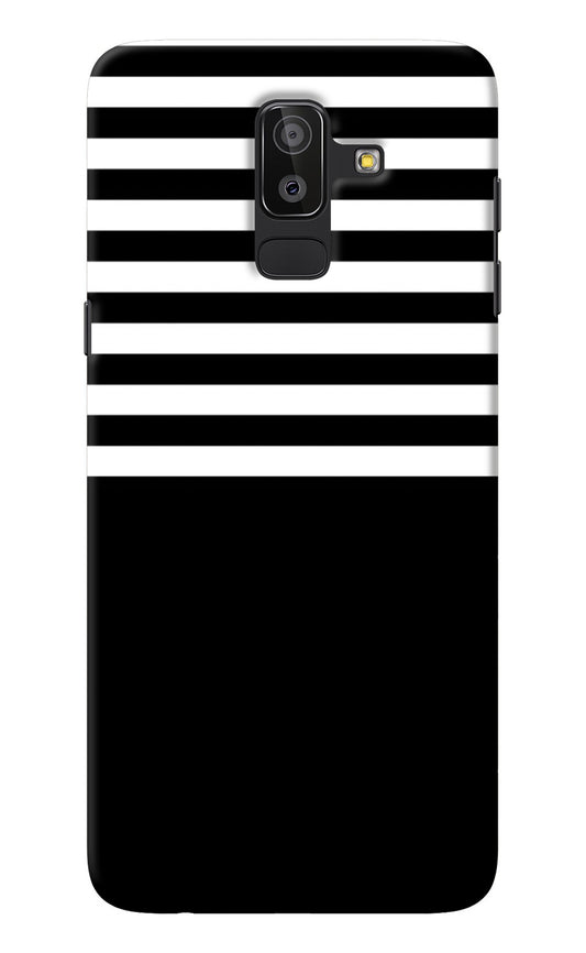Black and White Print Samsung J8 Back Cover
