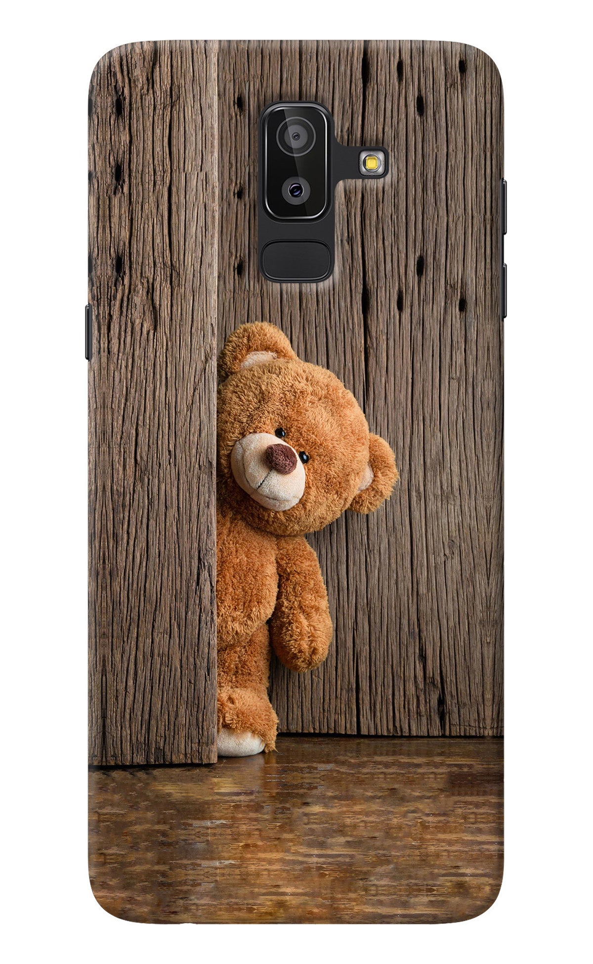 Teddy Wooden Samsung J8 Back Cover