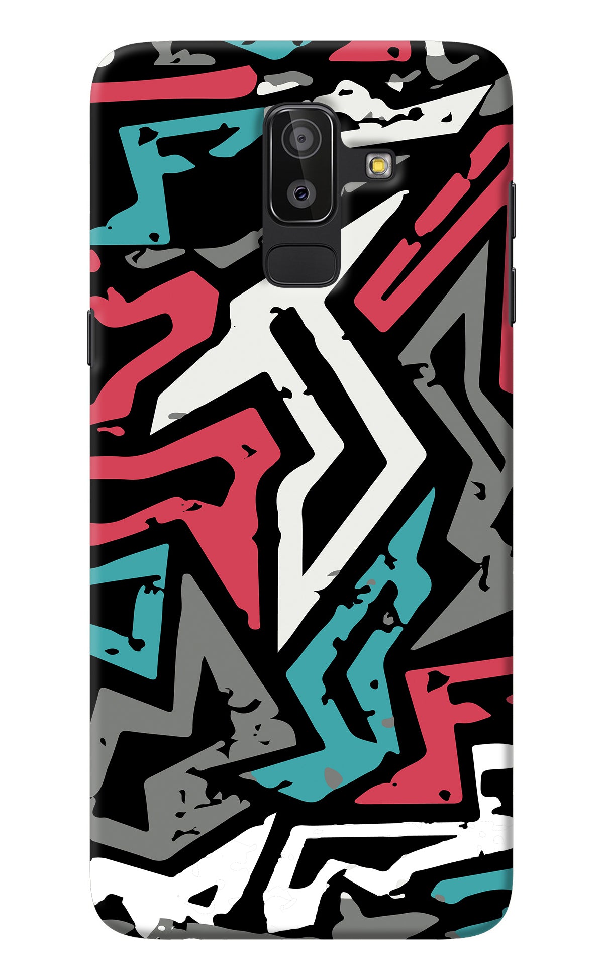 Geometric Graffiti Samsung J8 Back Cover