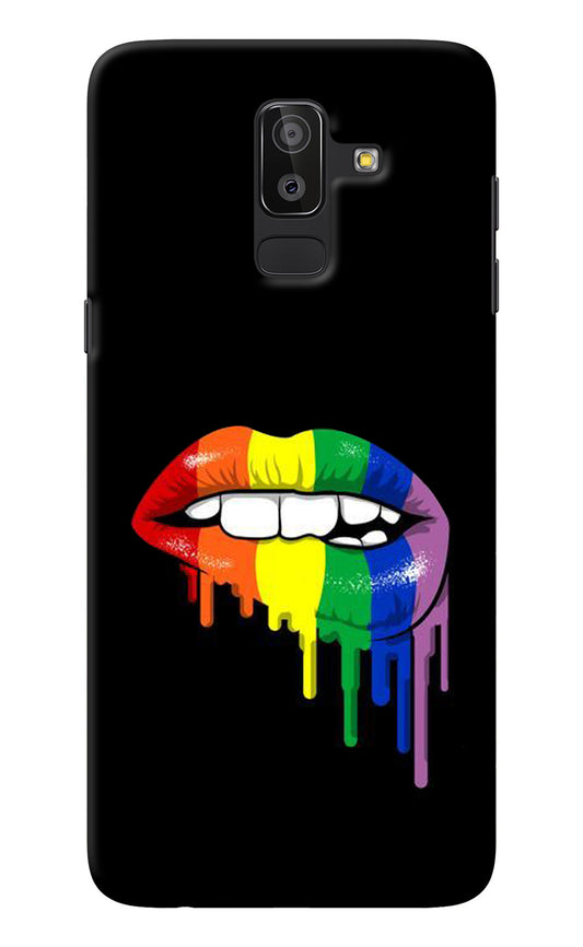 Lips Biting Samsung J8 Back Cover