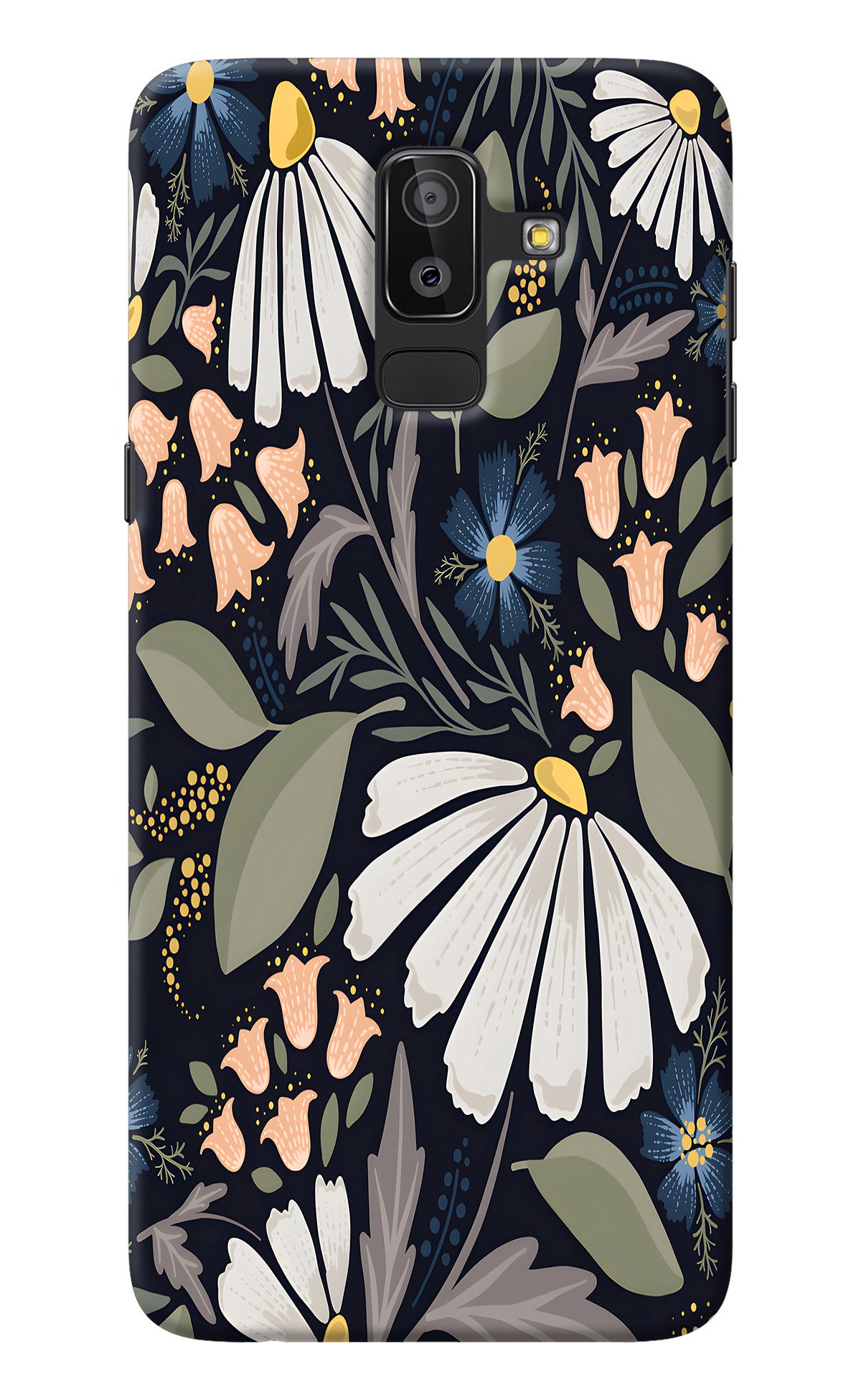 Flowers Art Samsung J8 Back Cover