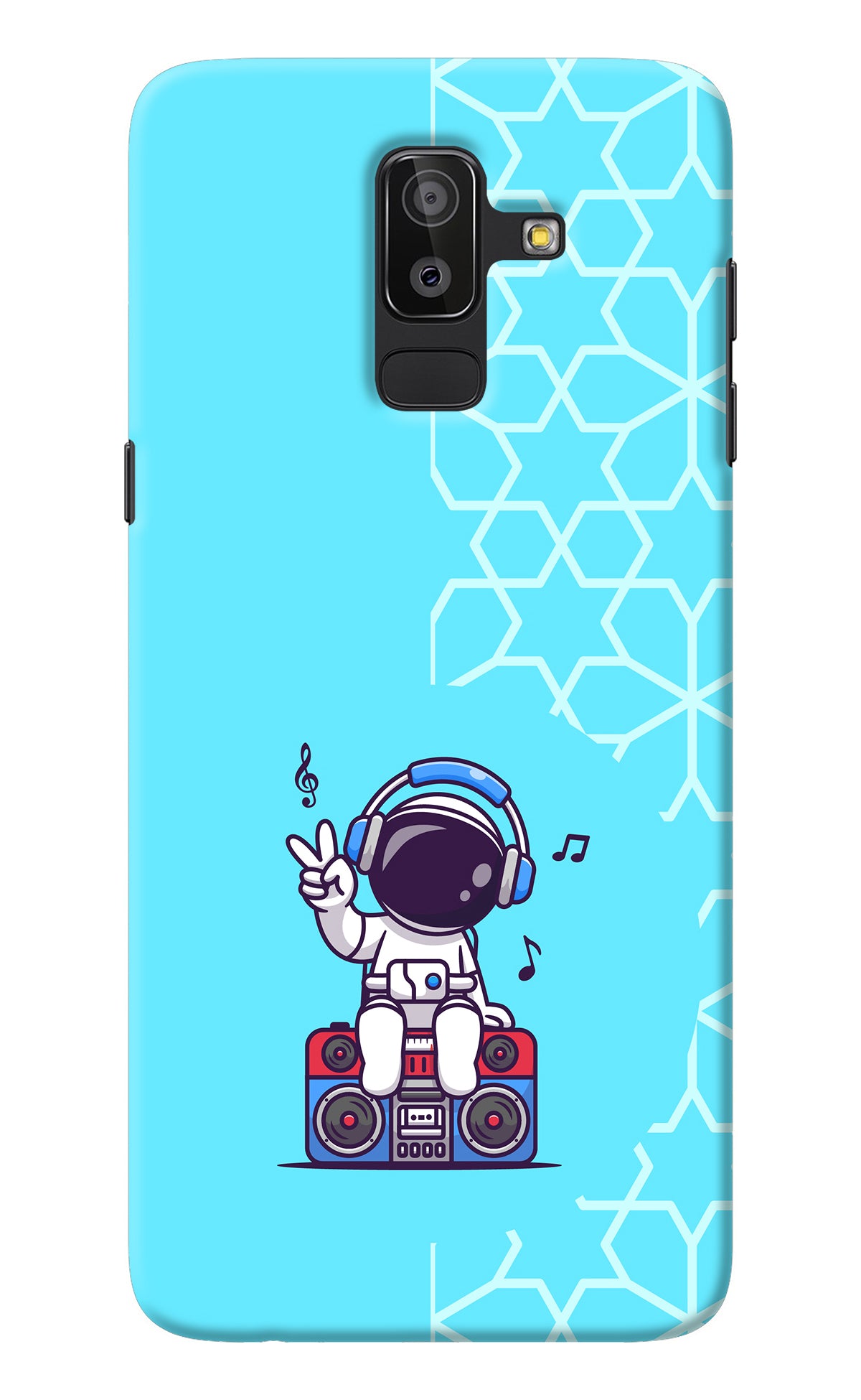 Cute Astronaut Chilling Samsung J8 Back Cover