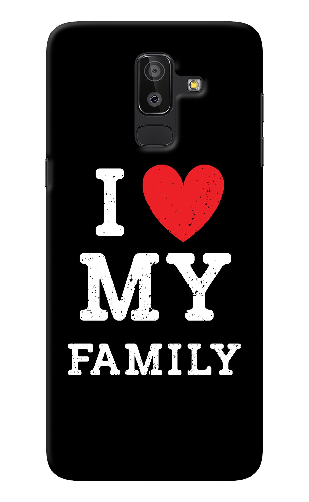 I Love My Family Samsung J8 Back Cover