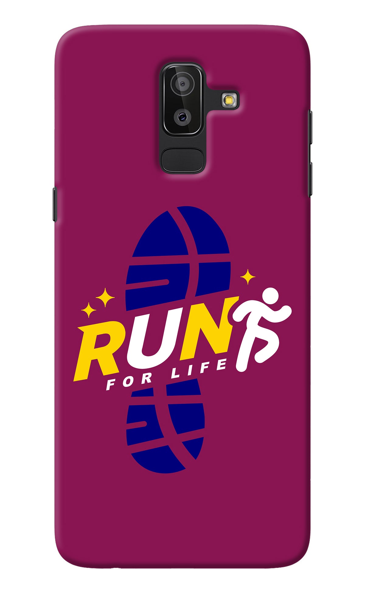 Run for Life Samsung J8 Back Cover