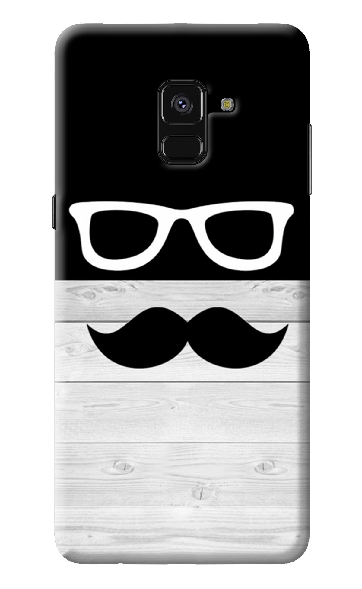 Mustache Samsung A8 plus Back Cover