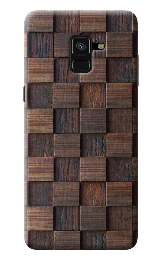Wooden Cube Design Samsung A8 plus Back Cover