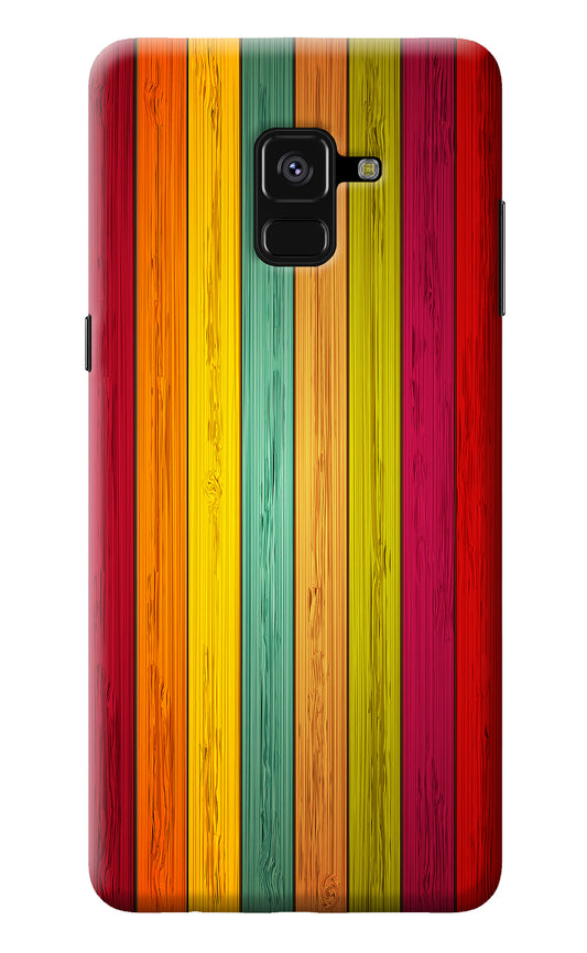 Multicolor Wooden Samsung A8 plus Back Cover