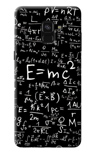 Physics Albert Einstein Formula Samsung A8 plus Back Cover