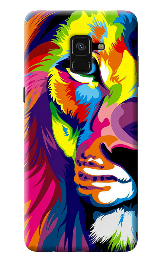 Lion Half Face Samsung A8 plus Back Cover