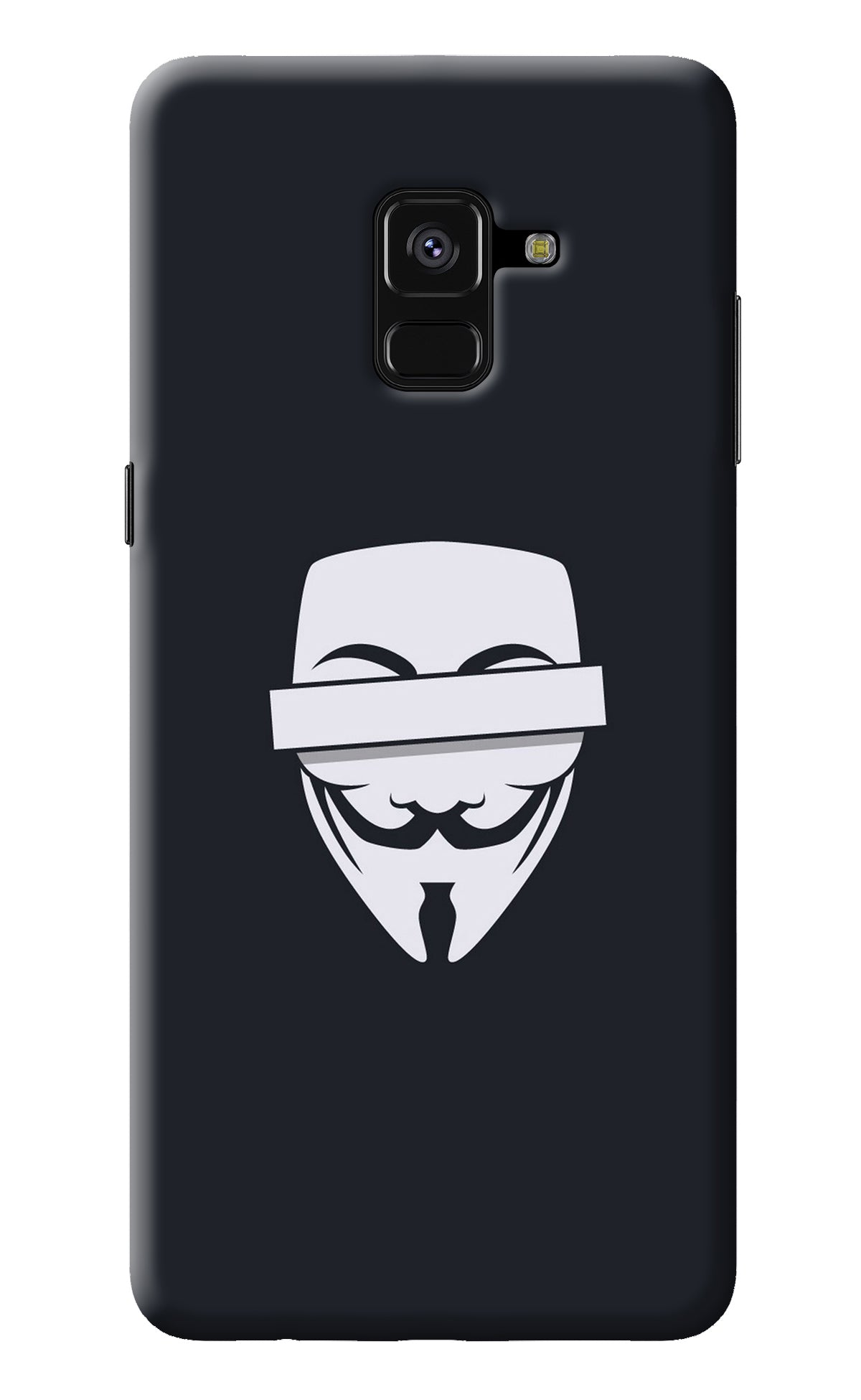 Anonymous Face Samsung A8 plus Back Cover