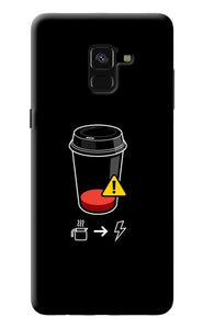 Coffee Samsung A8 plus Back Cover