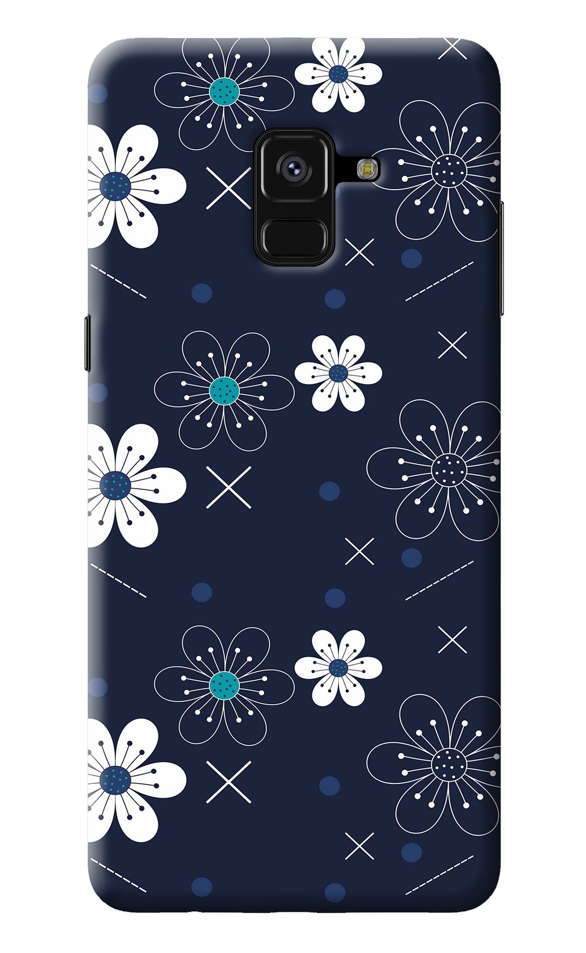 Flowers Samsung A8 plus Back Cover