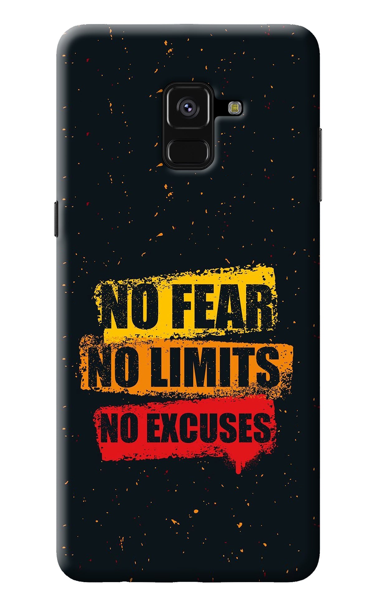 No Fear No Limits No Excuse Samsung A8 plus Back Cover