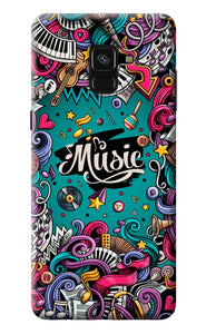 Music Graffiti Samsung A8 plus Back Cover