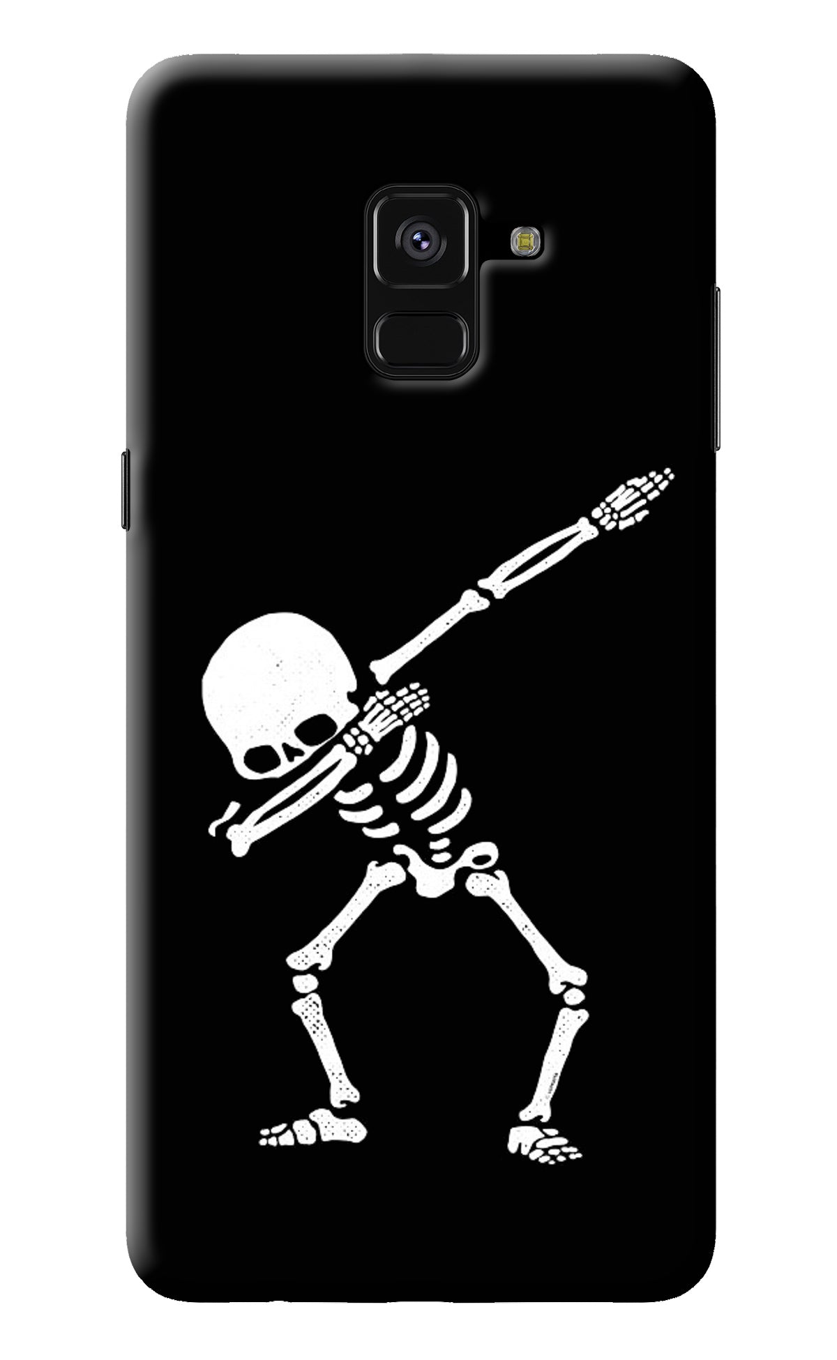 Dabbing Skeleton Art Samsung A8 plus Back Cover