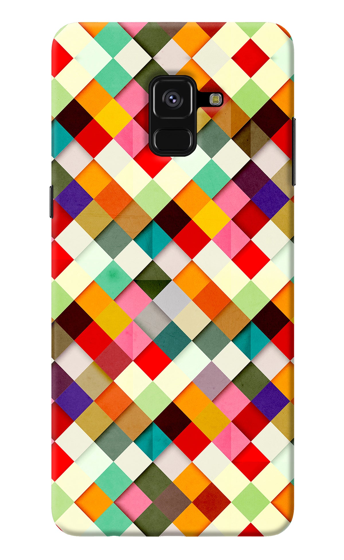 Geometric Abstract Colorful Samsung A8 plus Back Cover