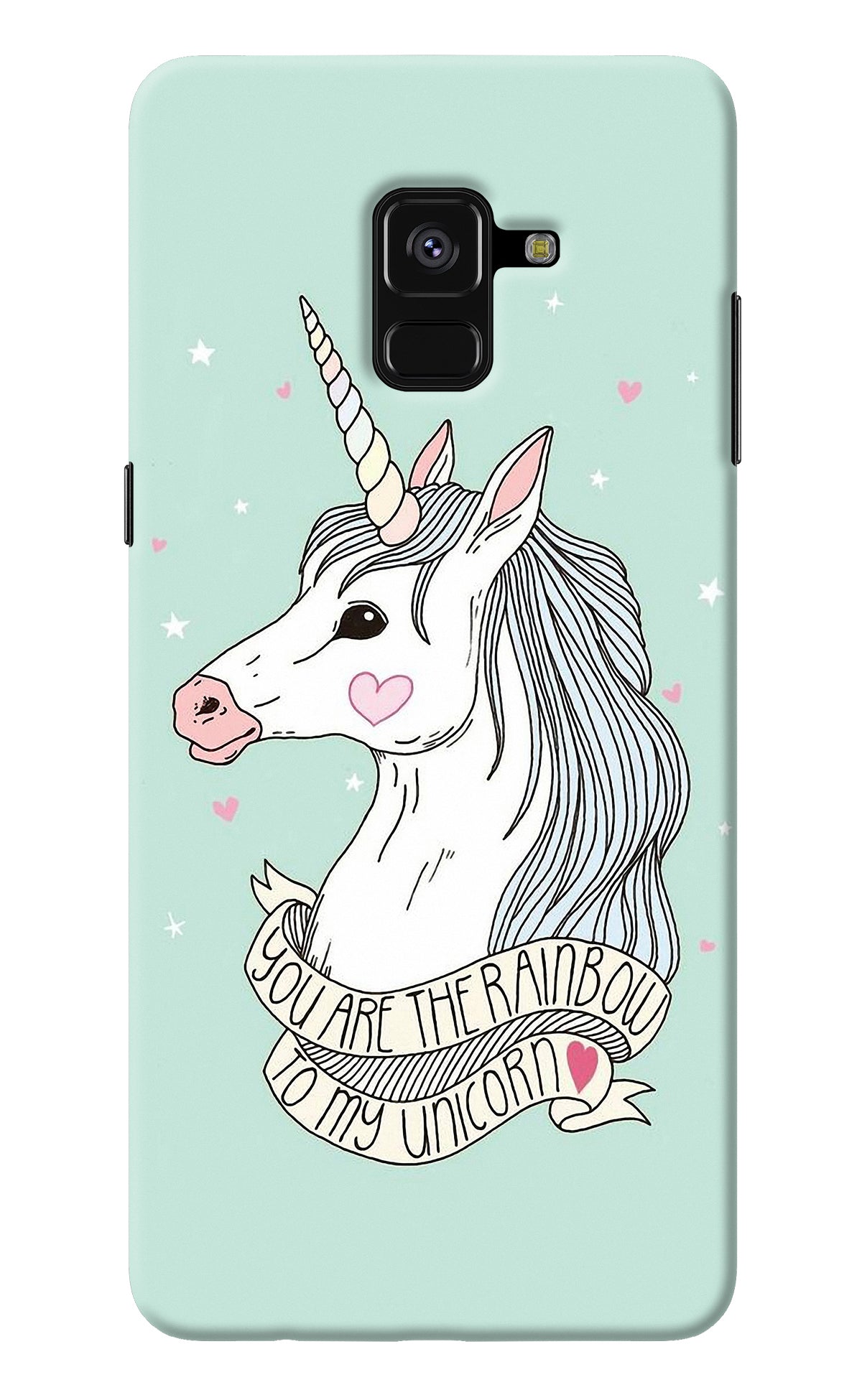 Unicorn Wallpaper Samsung A8 plus Back Cover