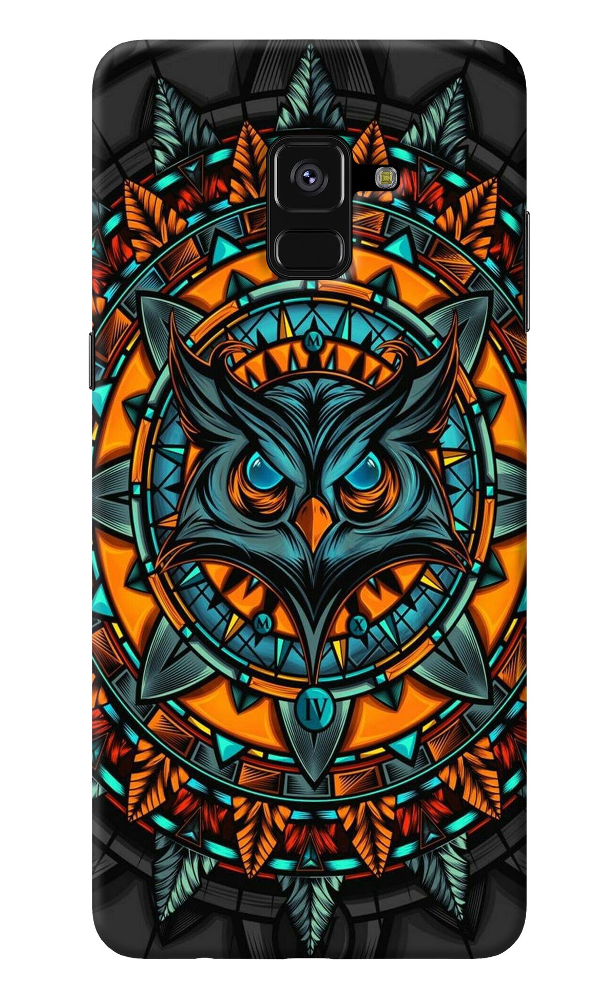 Angry Owl Art Samsung A8 plus Back Cover