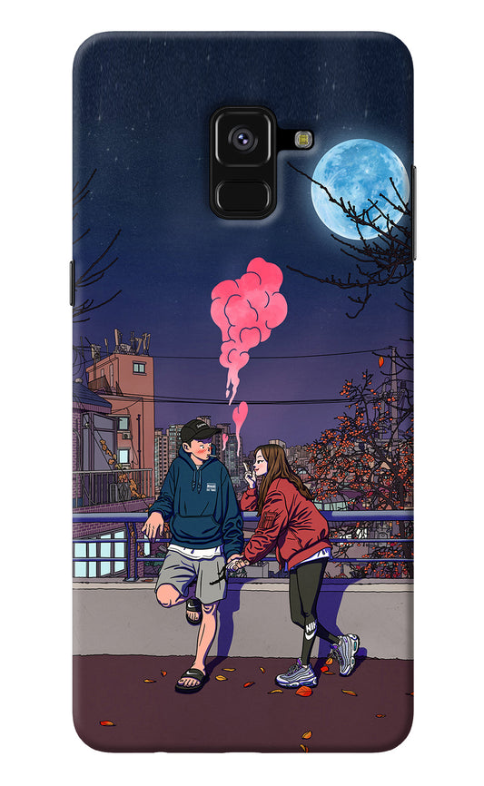 Chilling Couple Samsung A8 plus Back Cover