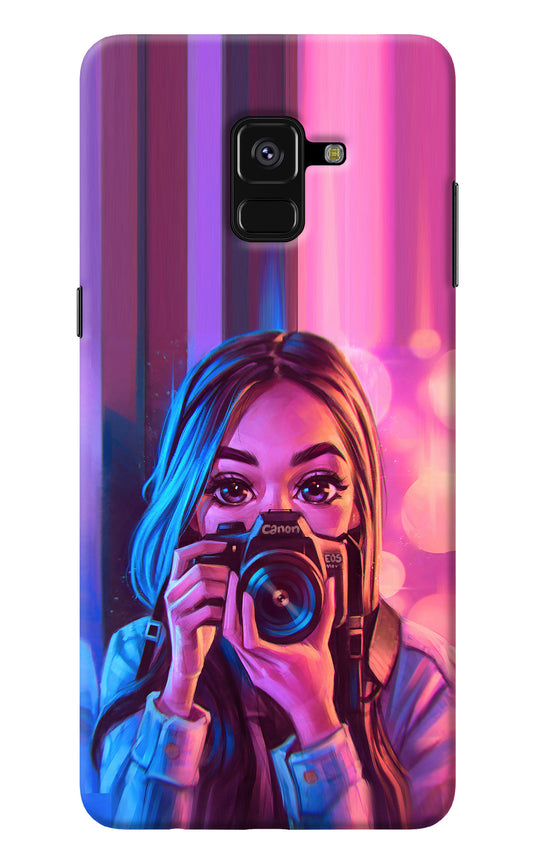 Girl Photographer Samsung A8 plus Back Cover