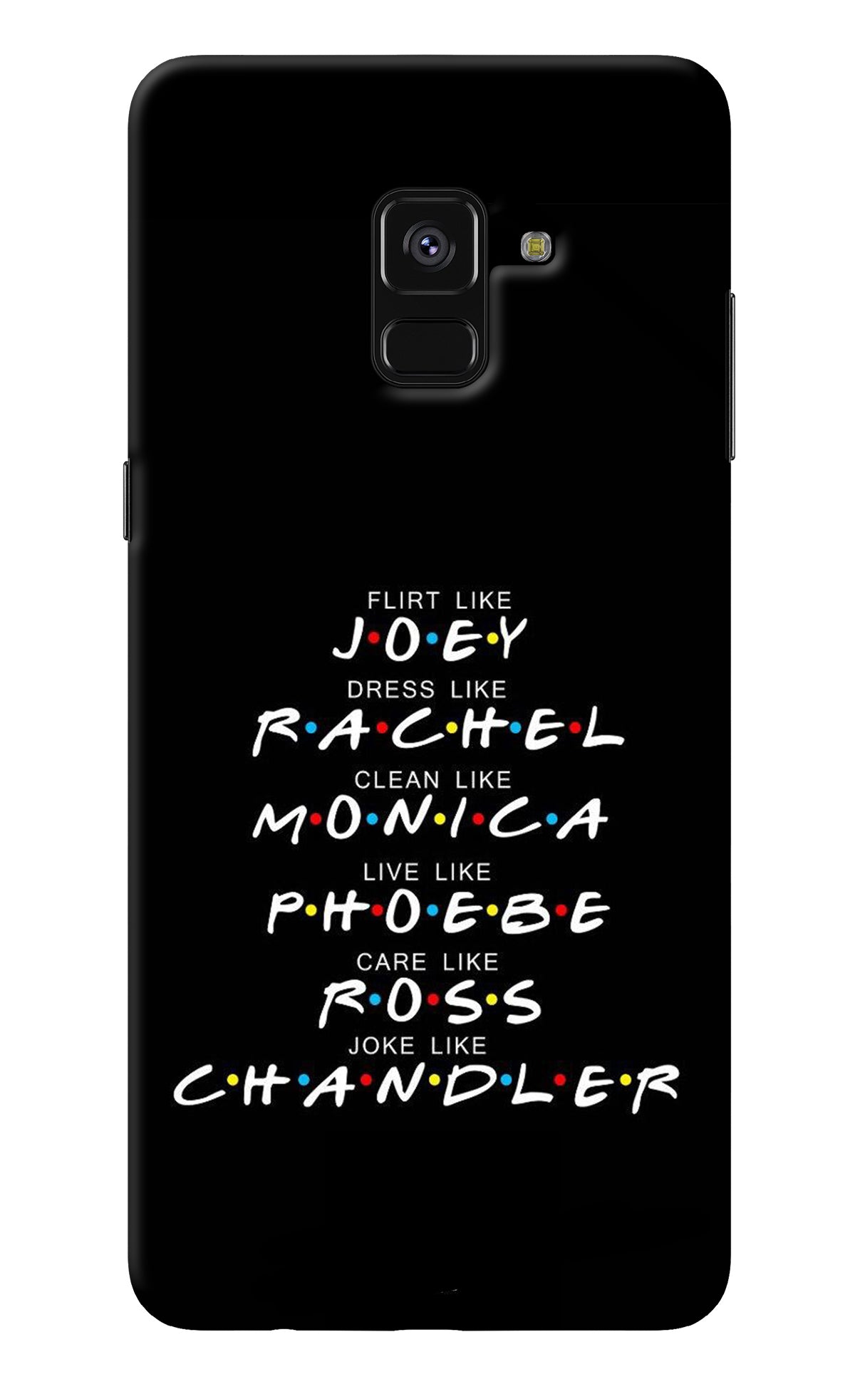 FRIENDS Character Samsung A8 plus Back Cover