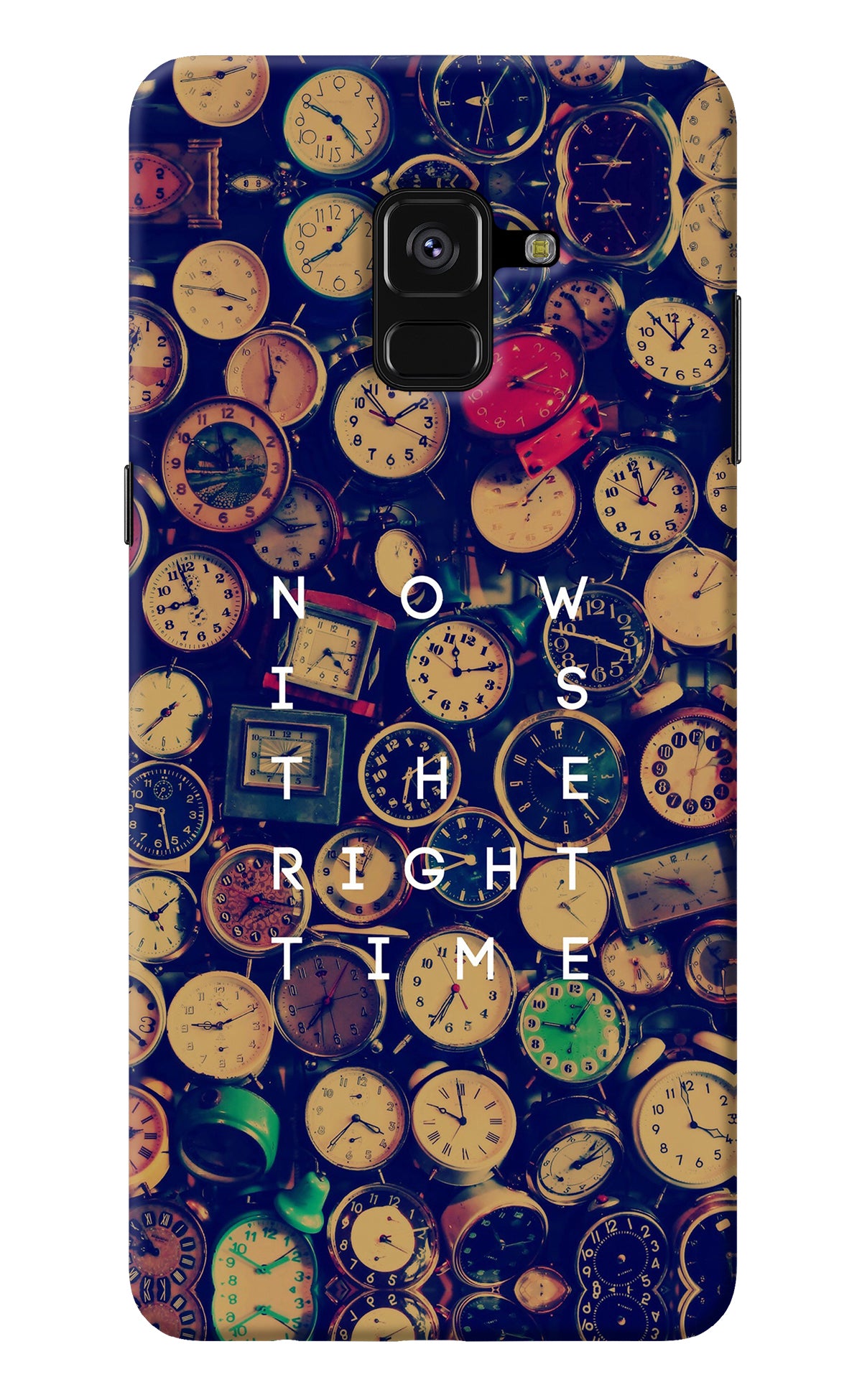 Now is the Right Time Quote Samsung A8 plus Back Cover