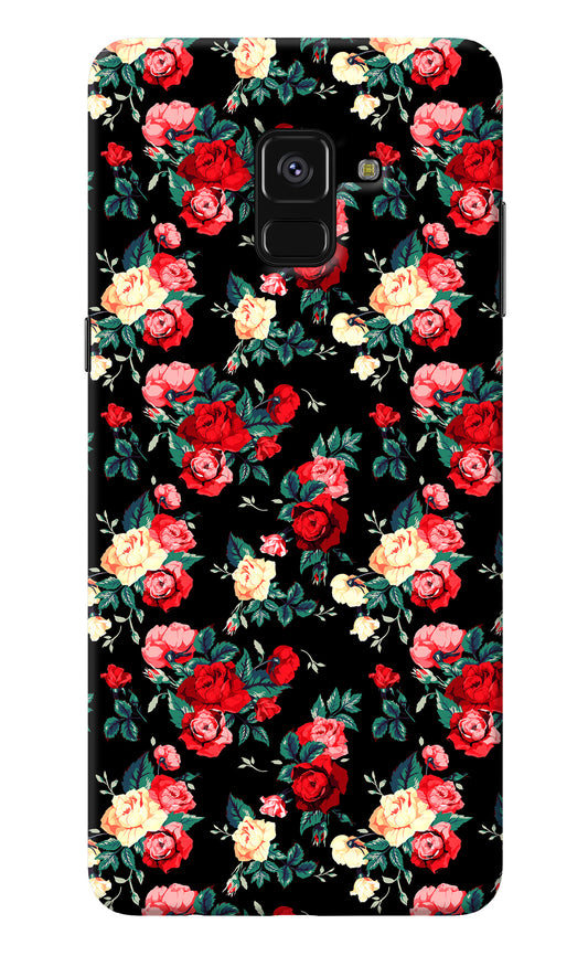 Rose Pattern Samsung A8 plus Back Cover