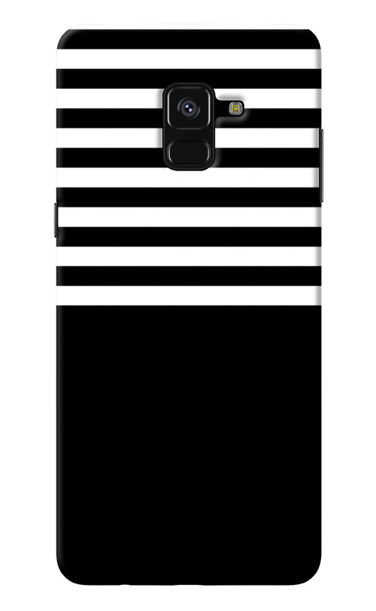 Black and White Print Samsung A8 plus Back Cover