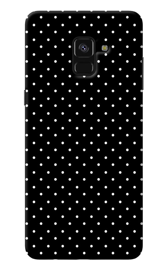 White Dots Samsung A8 plus Back Cover