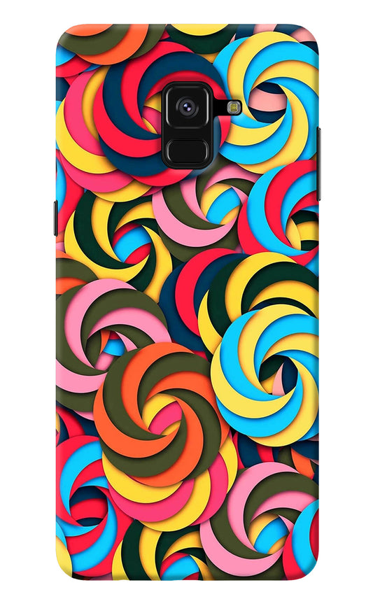 Spiral Pattern Samsung A8 plus Back Cover