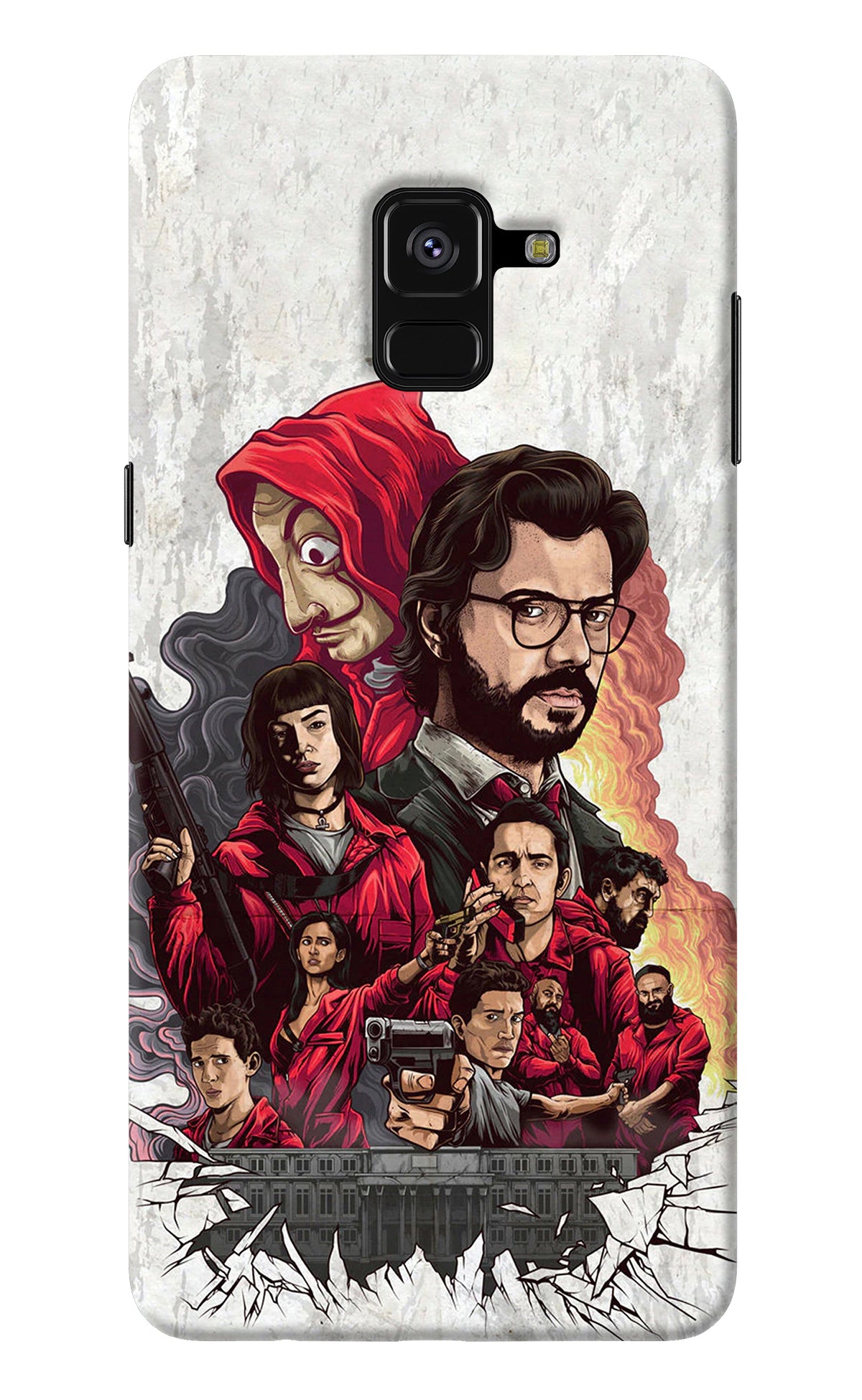 Money Heist Artwork Samsung A8 plus Back Cover