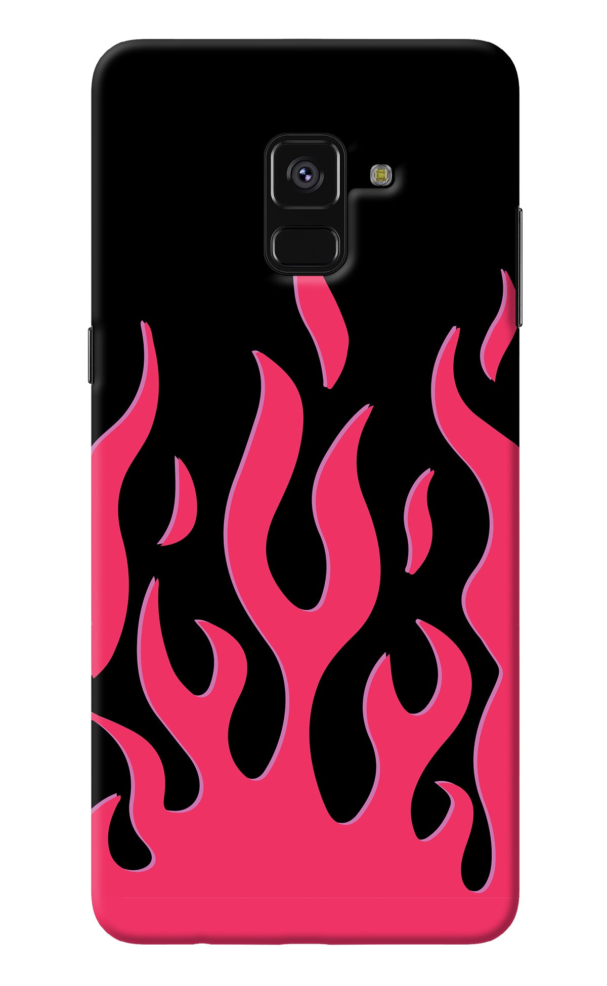 Fire Flames Samsung A8 plus Back Cover