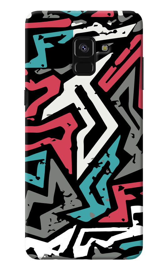 Geometric Graffiti Samsung A8 plus Back Cover