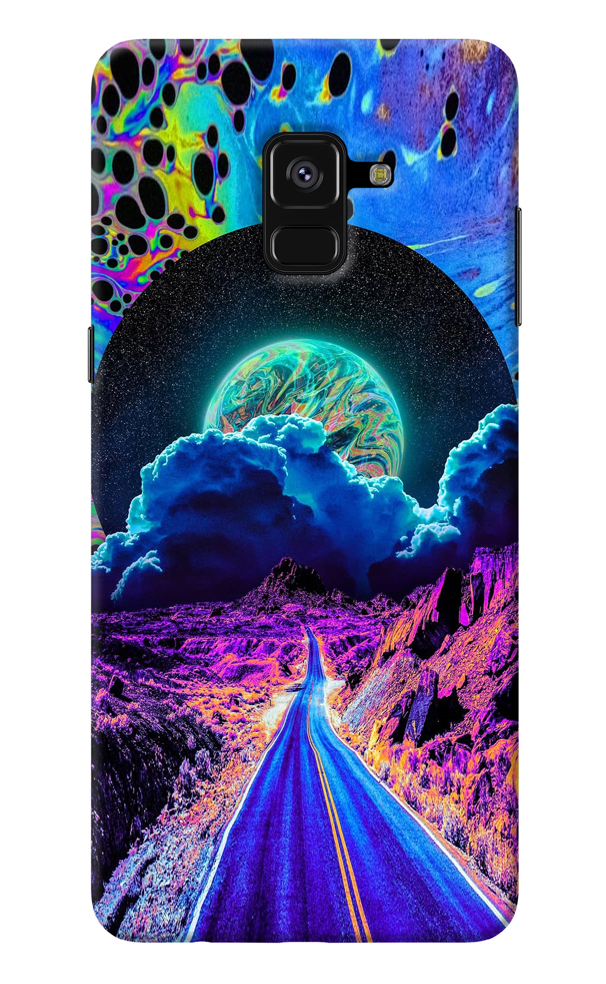 Psychedelic Painting Samsung A8 plus Back Cover