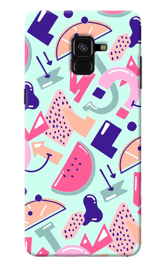 Doodle Pattern Samsung A8 plus Back Cover