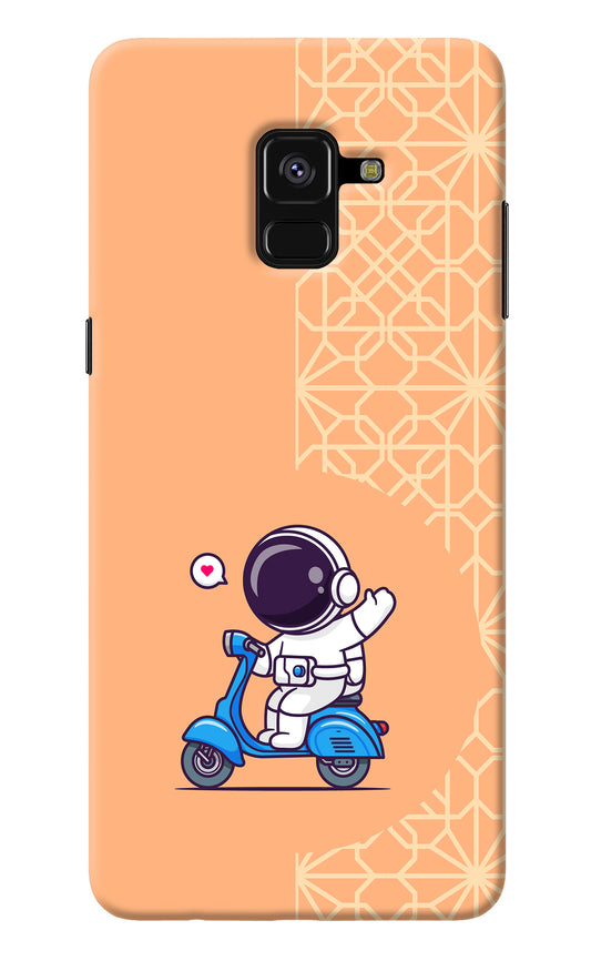 Cute Astronaut Riding Samsung A8 plus Back Cover