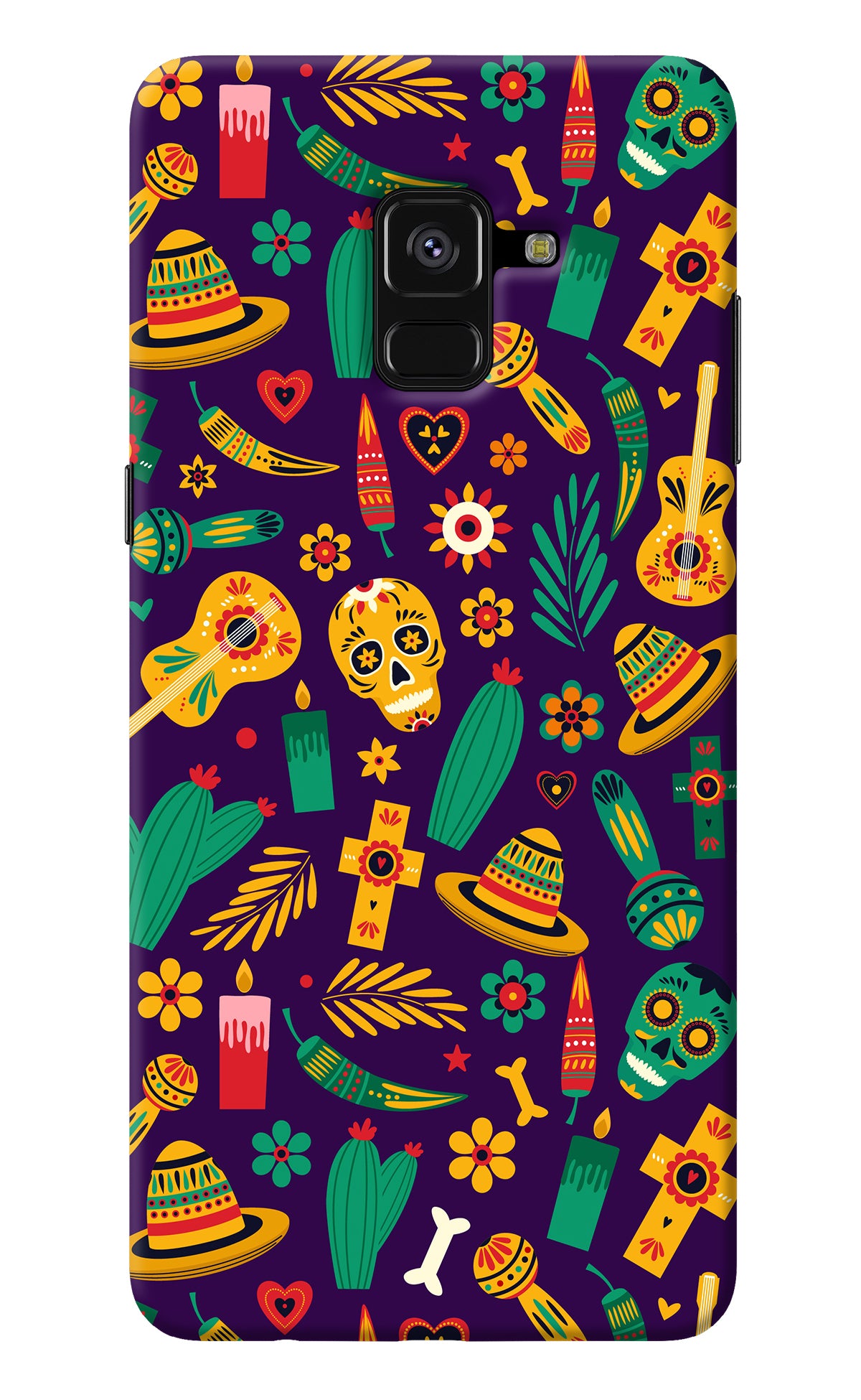 Mexican Artwork Samsung A8 plus Back Cover