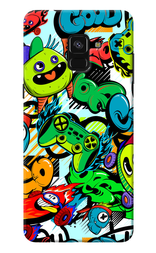 Game Doodle Samsung A8 plus Back Cover