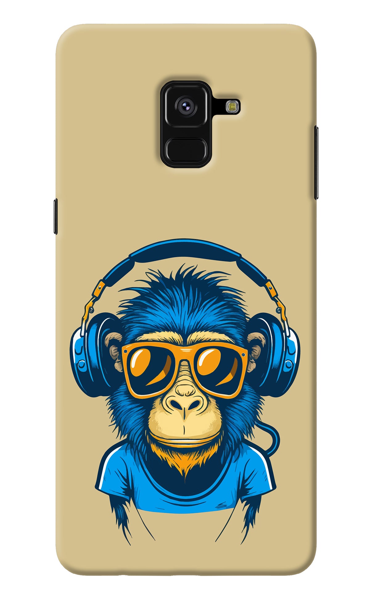 Monkey Headphone Samsung A8 plus Back Cover