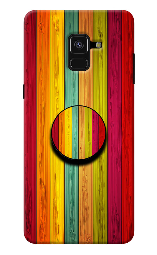 Multicolor Wooden Samsung A8 plus Pop Case