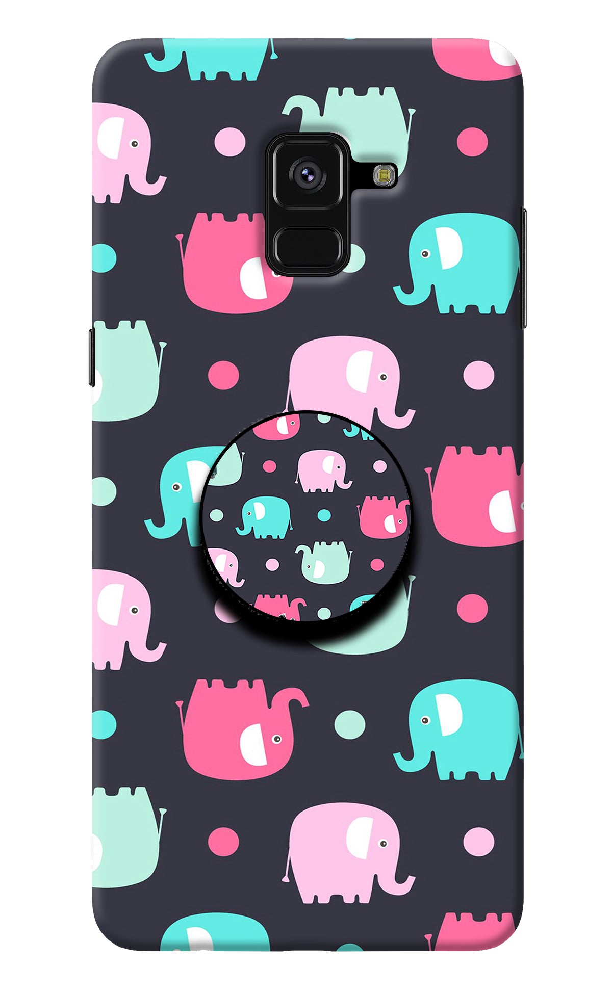 Baby Elephants Samsung A8 plus Pop Case