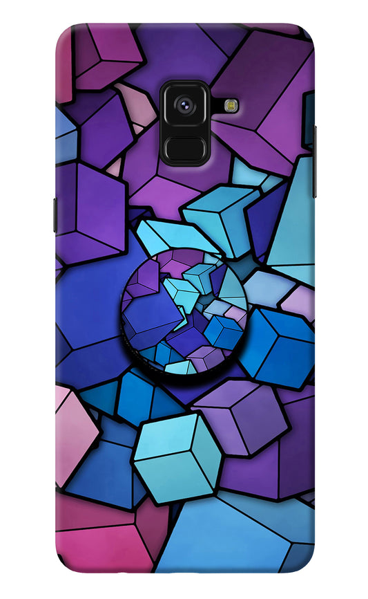 Cubic Abstract Samsung A8 plus Pop Case