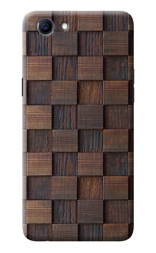 Wooden Cube Design Realme 1 Back Cover