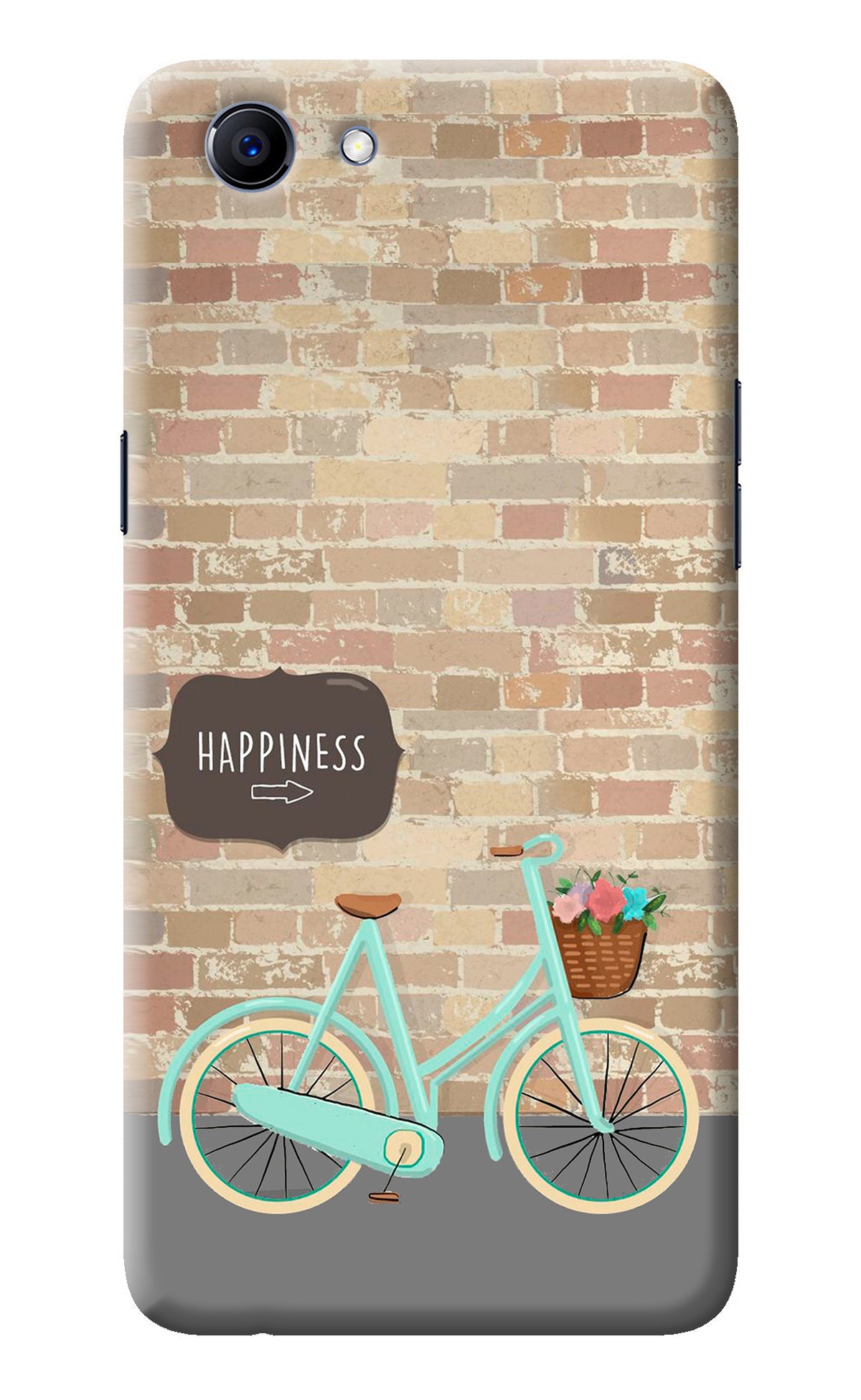 Happiness Artwork Realme 1 Back Cover