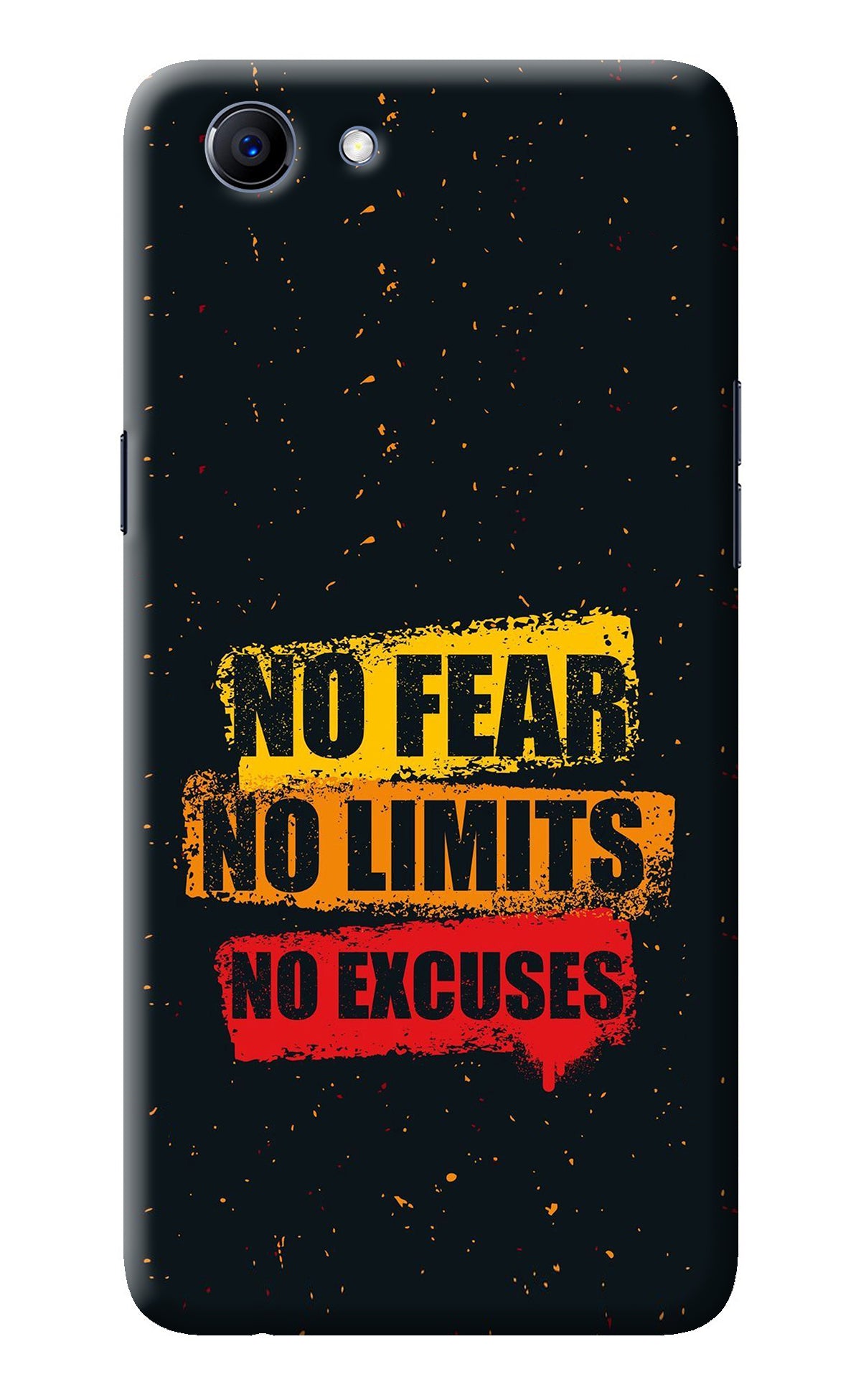 No Fear No Limits No Excuse Realme 1 Back Cover