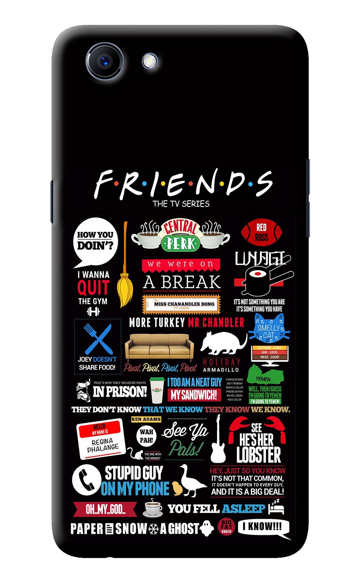 FRIENDS Realme 1 Back Cover