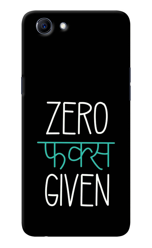 Zero Fucks Given Realme 1 Back Cover