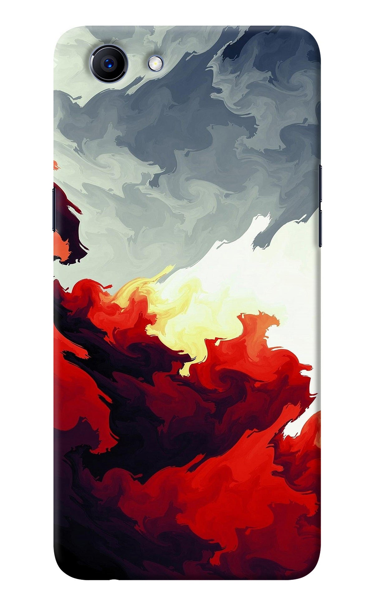 Fire Cloud Realme 1 Back Cover