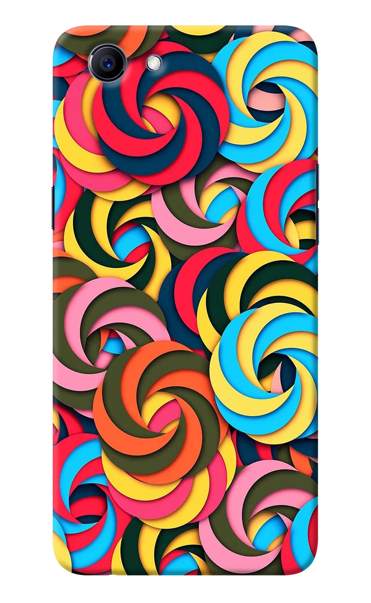 Spiral Pattern Realme 1 Back Cover